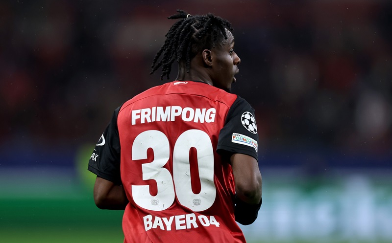 Jeremie Frimpong chính thức gia nhập Leverkusen tại mùa giải 2021